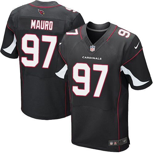 Men's Elite Josh Mauro Nike Jersey Black Alternate - #97 NFL Arizona Cardinals